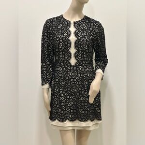 BCBGMAXAZRIA Black Lace Dress – Size 12 – NWT